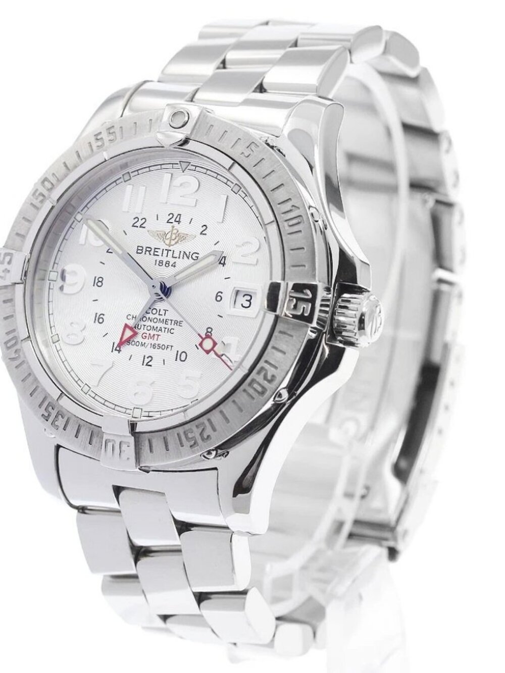 BREITLING Colt A32350 GMT Silver Dial Automatic Men's Watch_962407